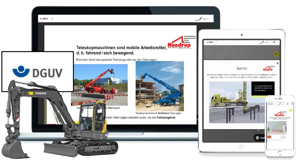 Jährliche Sicherheitsunterweisung für Erdbaumaschinen